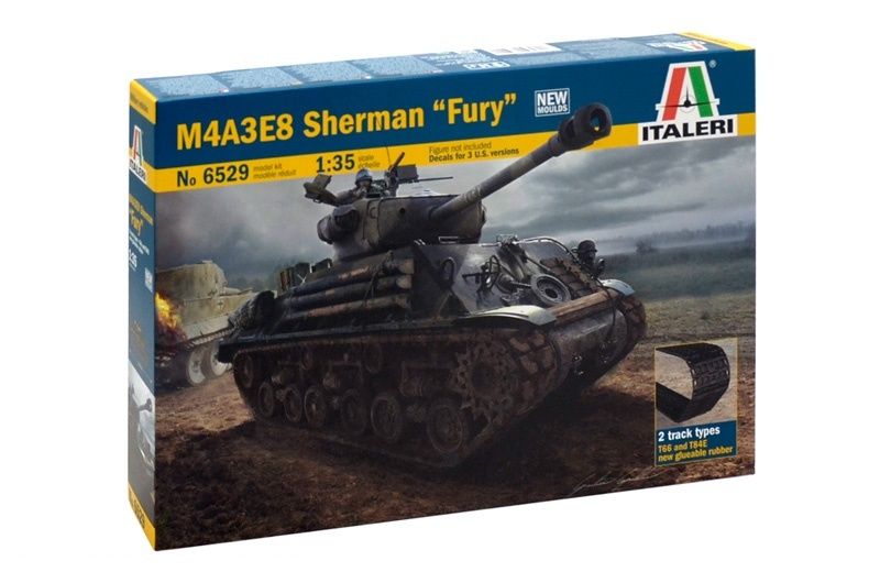 Сборная модель Italeri 6529ИТ Танк M4A3E8 Sherman Fury