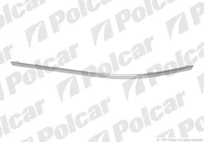 Молдинг заднего бампера правый для Фольксваген Пассат Б6 2005-2010, Volkswagen Passat B6 молдинг заднего бампера правый Polcar 955596-6