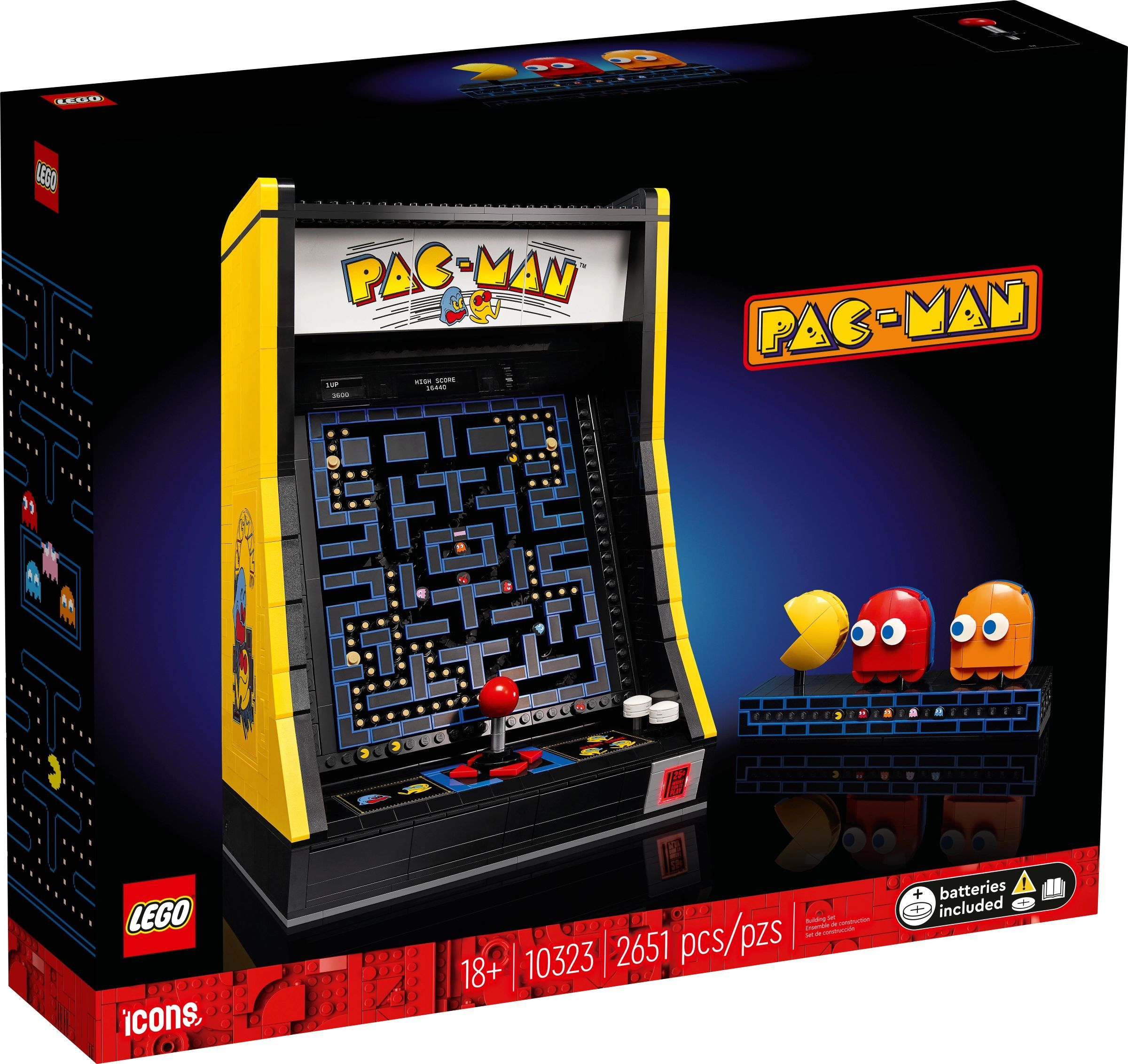 лего Icons серия, LEGO 10323 Аркада PAC-MAN, lego конструктор для мальчика,  лего для девочек - купить с доставкой по выгодным ценам в интернет-магазине  OZON (1123956852)