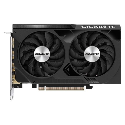 Gigabyte Видеокарта GeForce RTX 4060 GeForce RTX 4060 Windforce 8 ГБ (GV-N4060WF2OC-8GD)