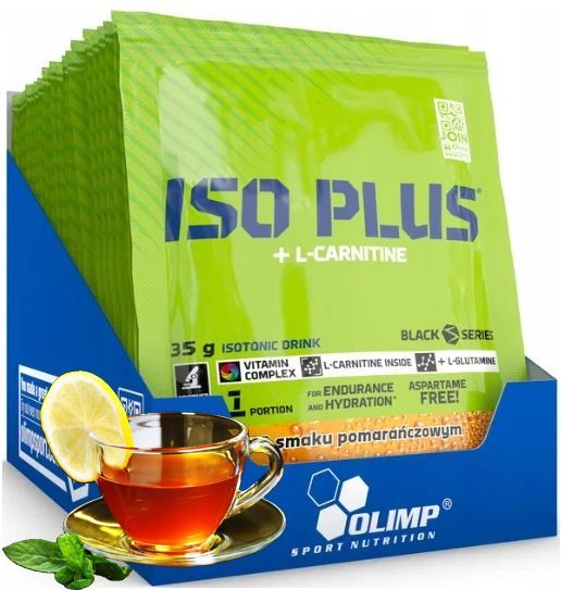 ИзотоникIsoPlus+L-CarnitineOlimpSportNutrition35грамм,Чайсольдом