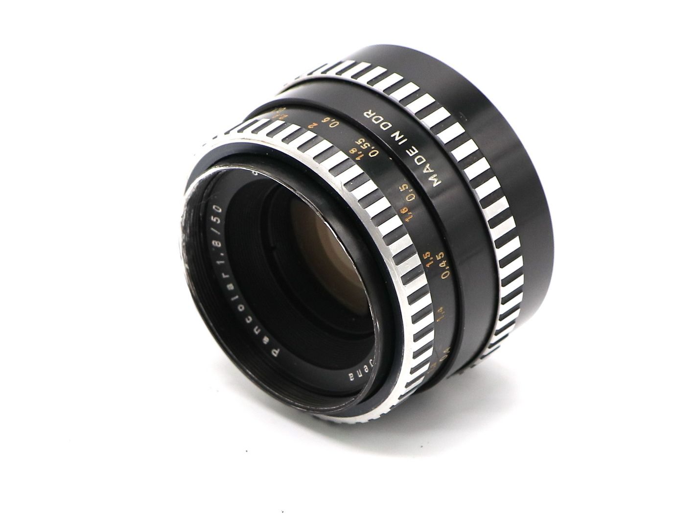 Объектив Pancolar 1.8/50 зебра M42 Carl Zeiss Jena DDR