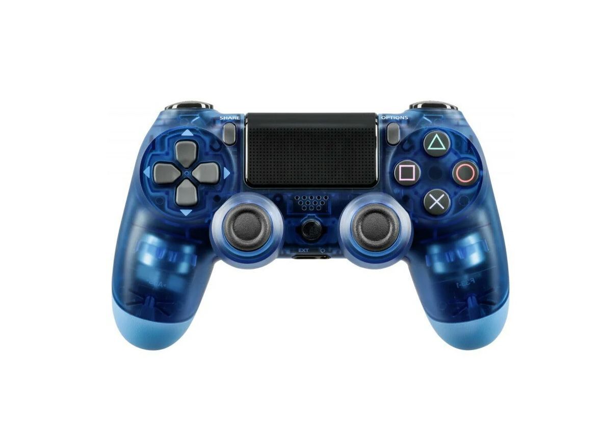 Синяя playstation. Dualshock 4 Blue. Геймпад ps4 Crystal Blue. Геймпад ps4 ДНС. Dualshock 4 Crystal.