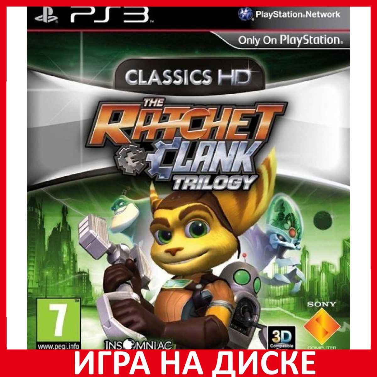 Игра Ratchet and Clank Trilogy Трил (PlayStation 3, Английская версия)