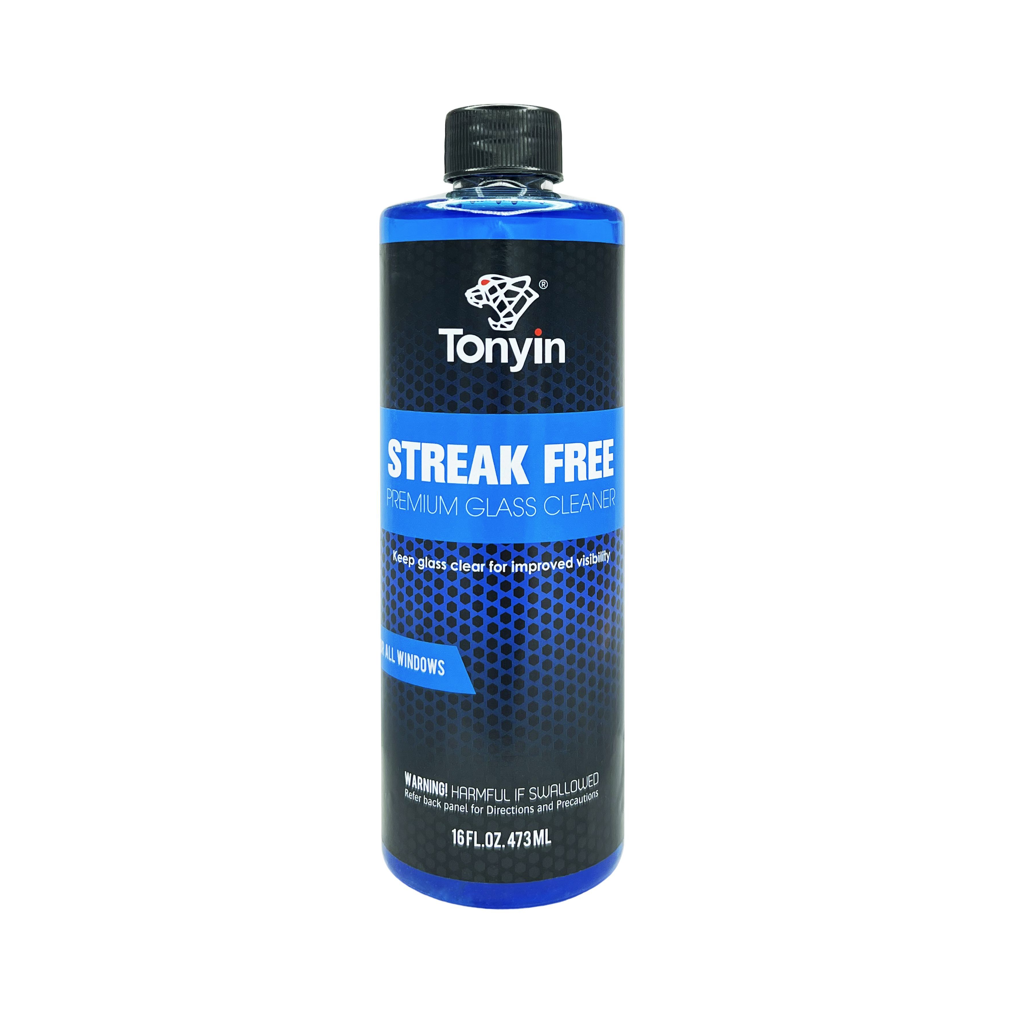 TN05 Премиальный очиститель стекол STREAK FREE PREMIUM GLASS CLEANER TONYIN, 473 мл.