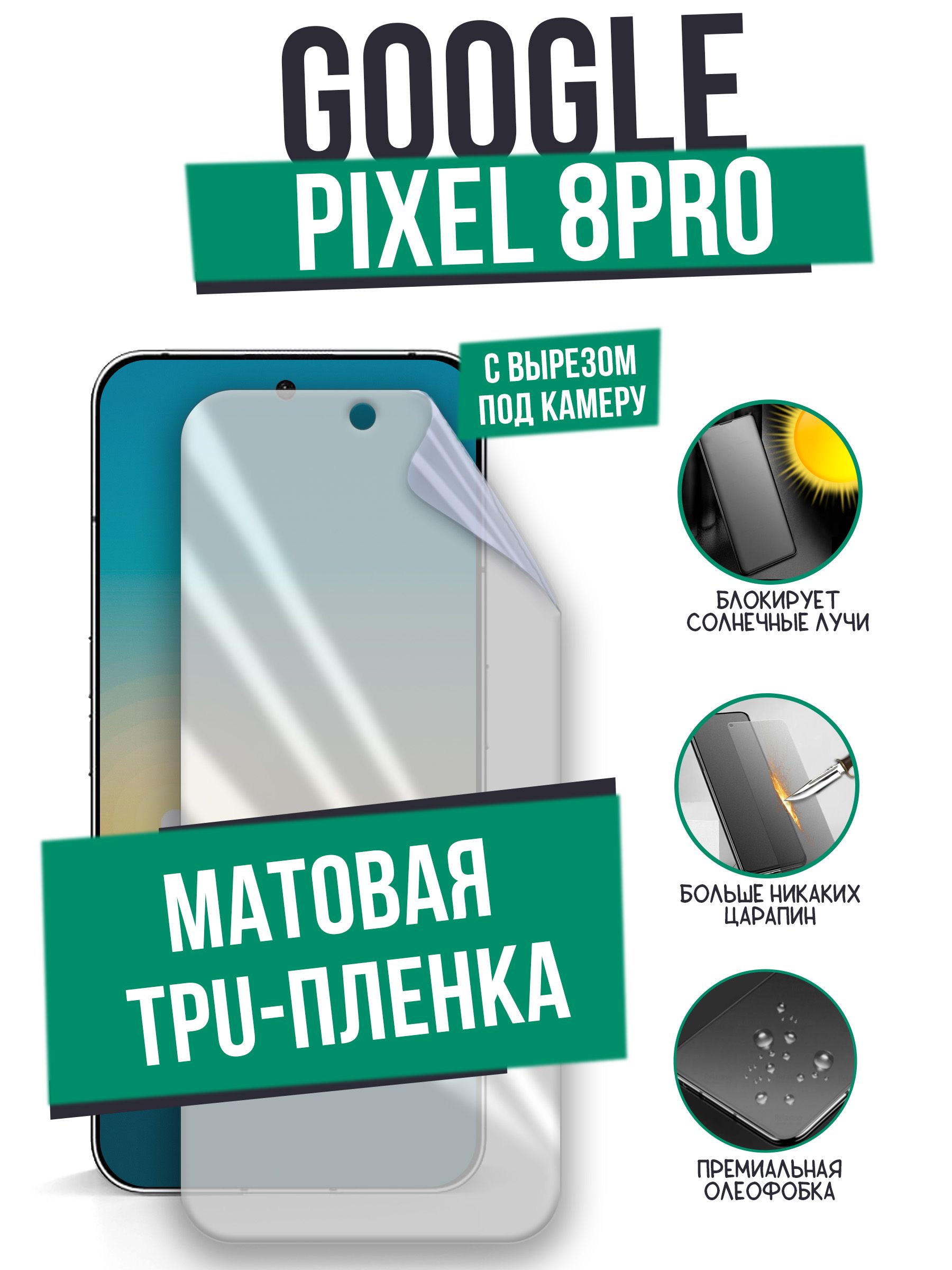 Защитная пленка Google Pixel 8pro - купить по выгодной цене в  интернет-магазине OZON (1224257185)