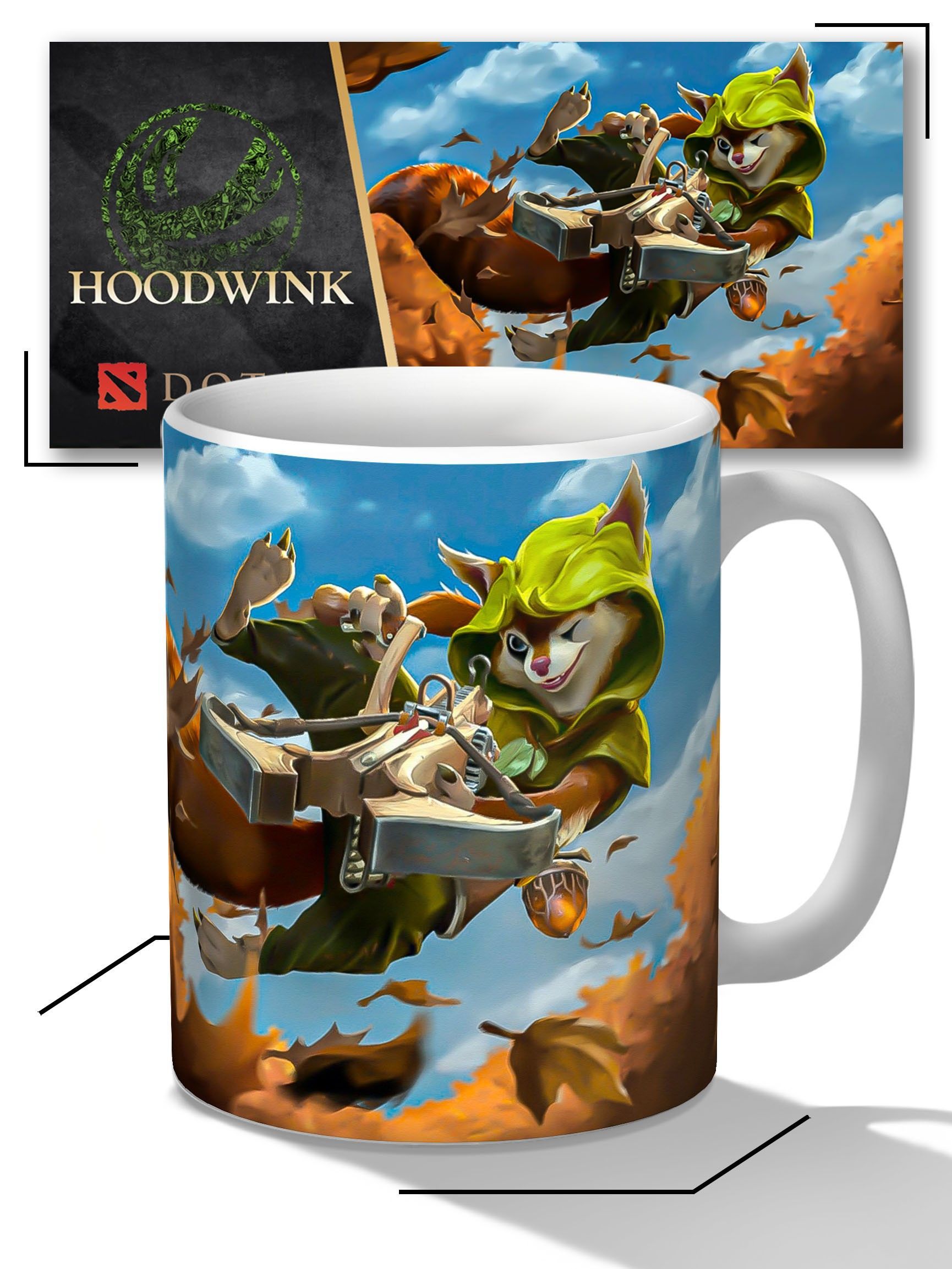 Кружка игра Дота 2 Dota 2 Hoodwink Худвинк