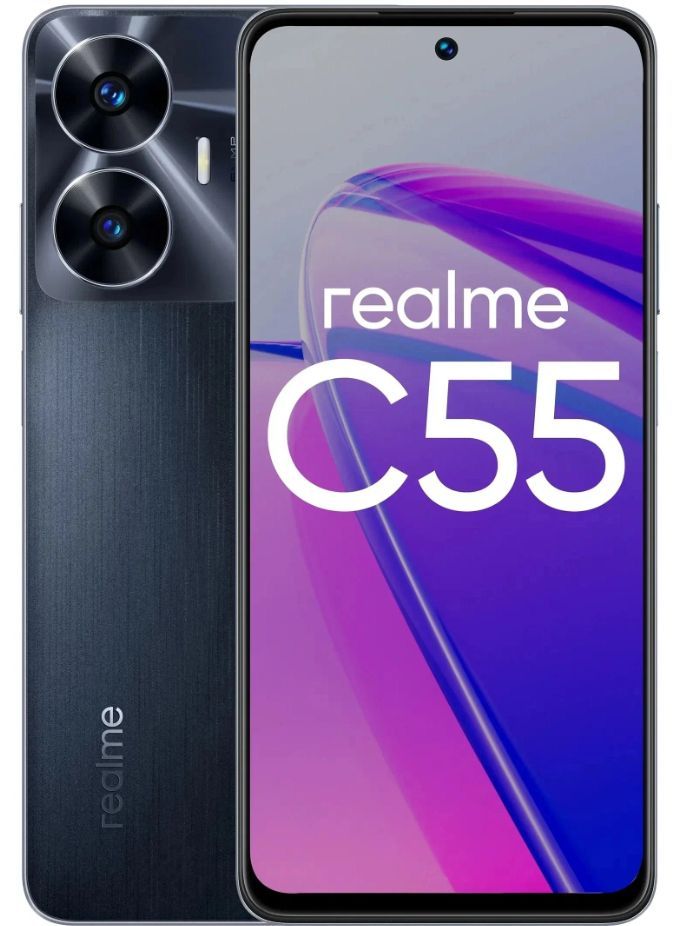 realmeСмартфонC55черный8/256ГБ,черный