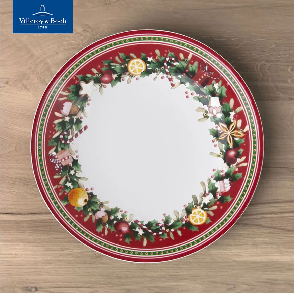 Тарелка новогодняя 27 см, Winter Bakery Delight, Villeroy & Boch, Премиум-Фарфор