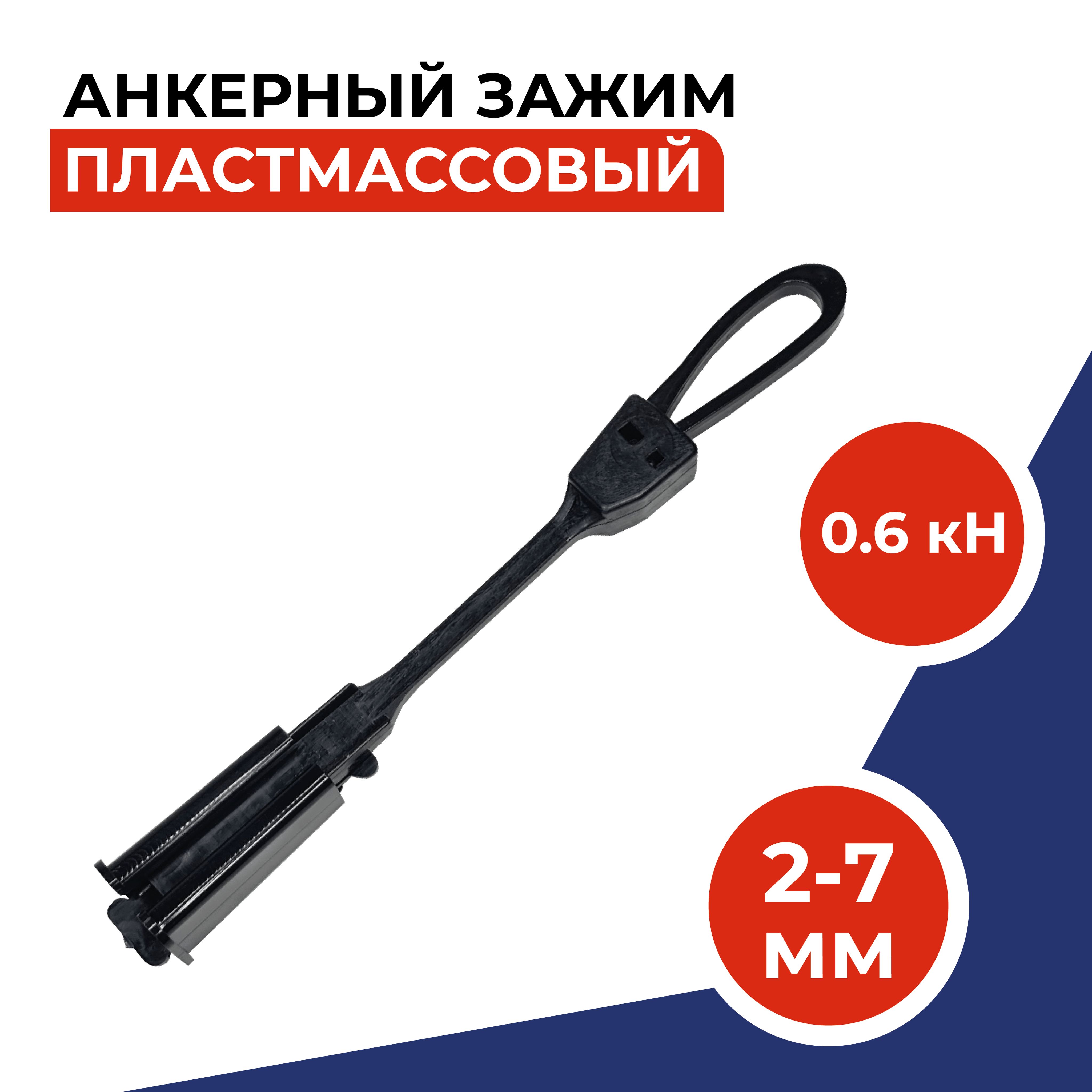 Анкерный зажим FTTH-ODWAC-22P пластиковый для подвеса плоских FTTH кабелей  - купить с доставкой по выгодным ценам в интернет-магазине OZON (1271496204)