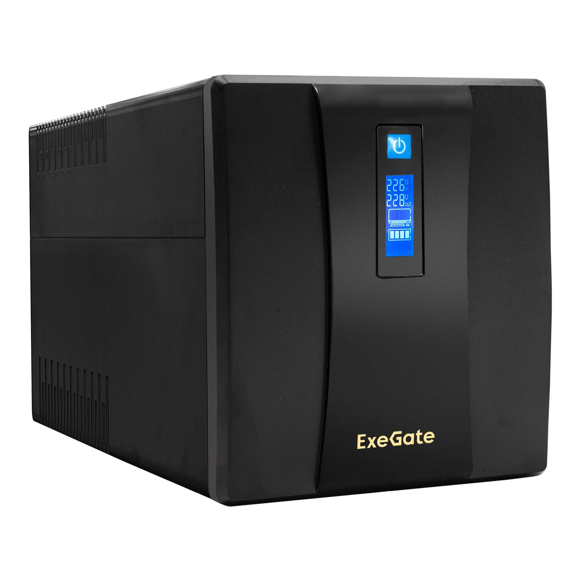 ИБП ExeGate SpecialPro Smart LLB-1200.LCD.AVR.4SH <1200VA/750W, LCD, AVR, 4*Schuko, Black>