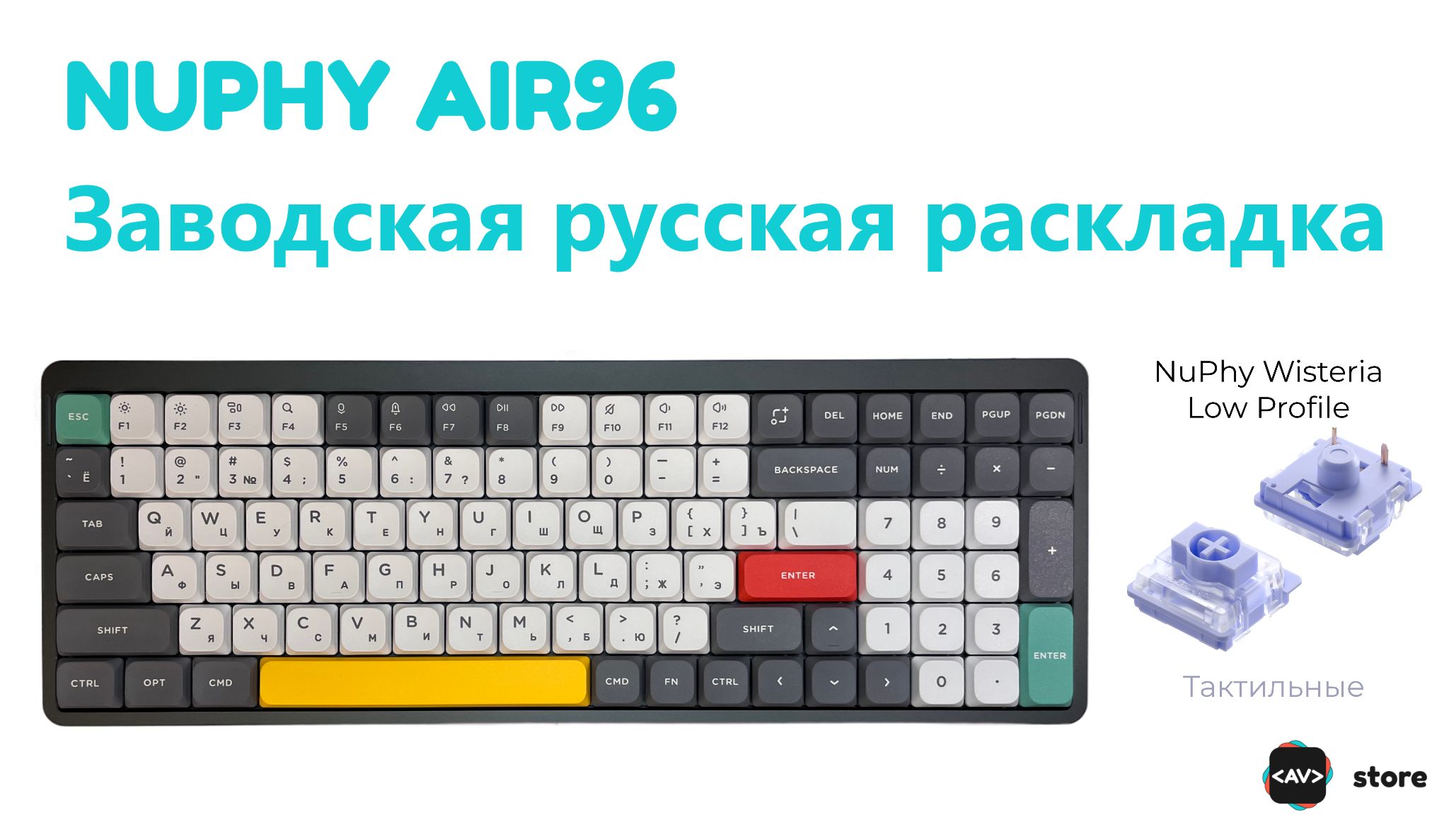 Nuphy air96. Клавиатура Nuphy air96 профили свичей.