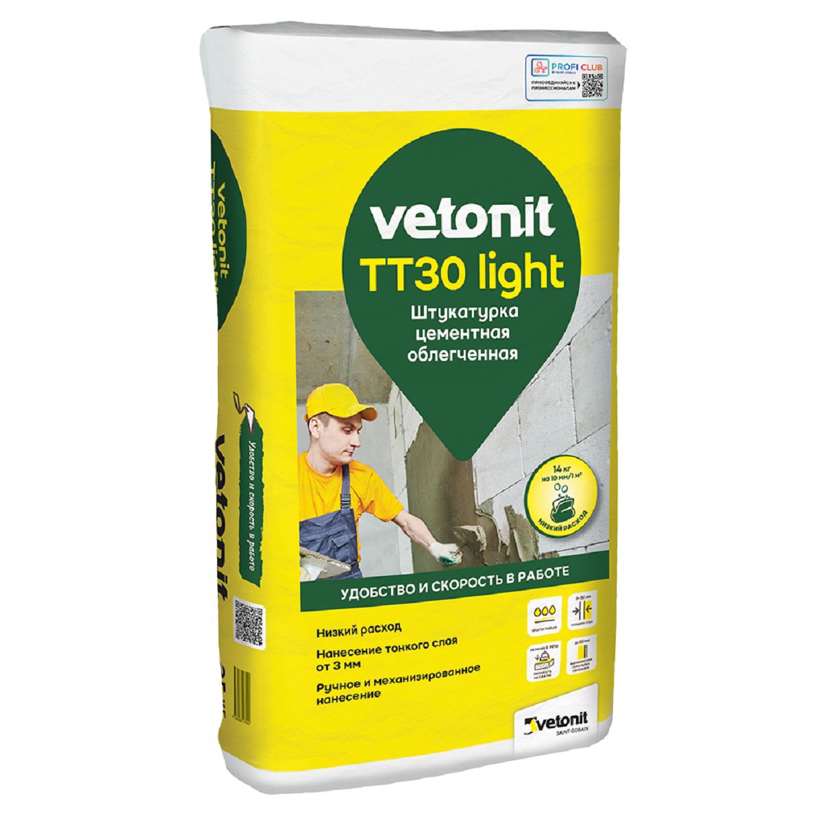 Vetonit TT30 Light Штукатурка TT30 лайт 25