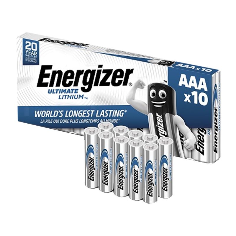 Energizer Батарейка AAA, Литиевый тип, 1,5 В, 10 шт