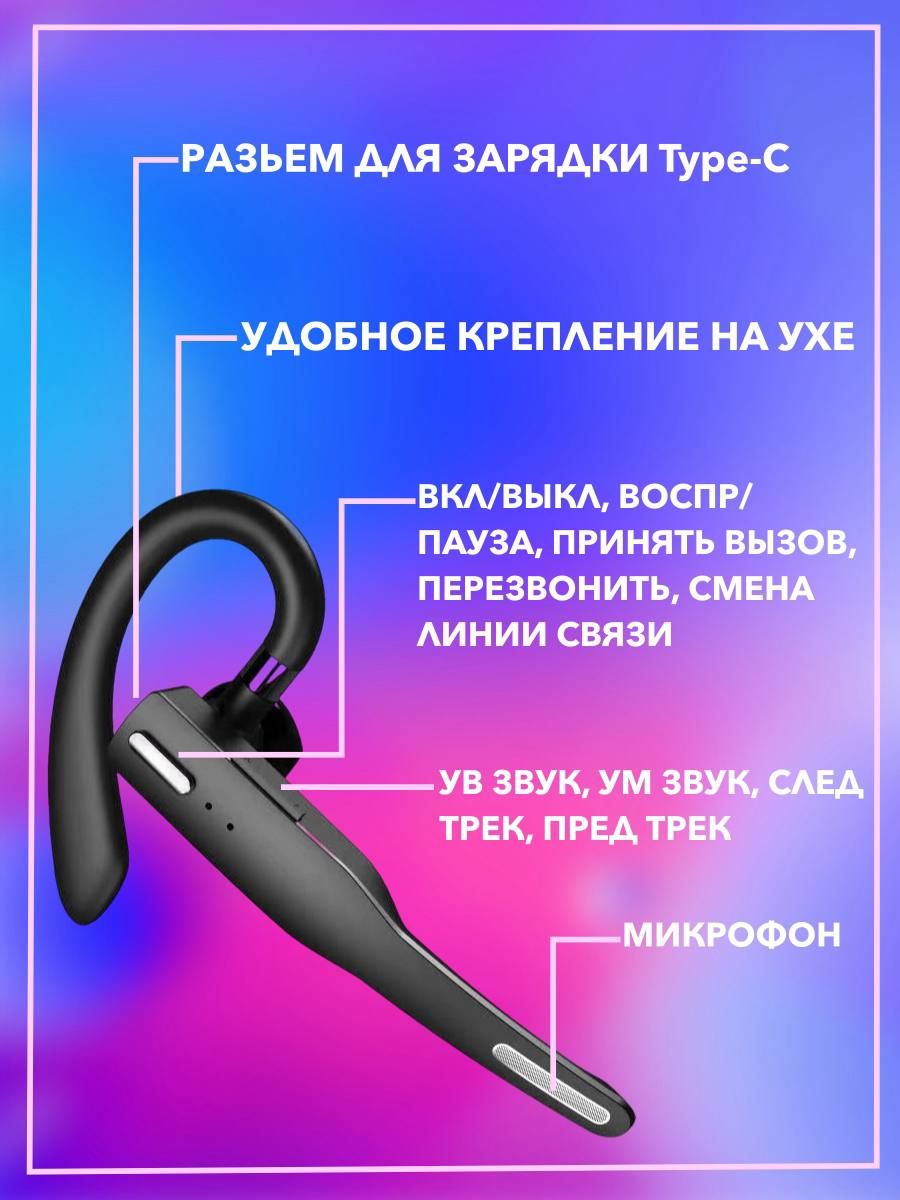 Bluetooth-гарнитура trendгарнитура - купить по выгодной цене в  интернет-магазине OZON (1376773219)