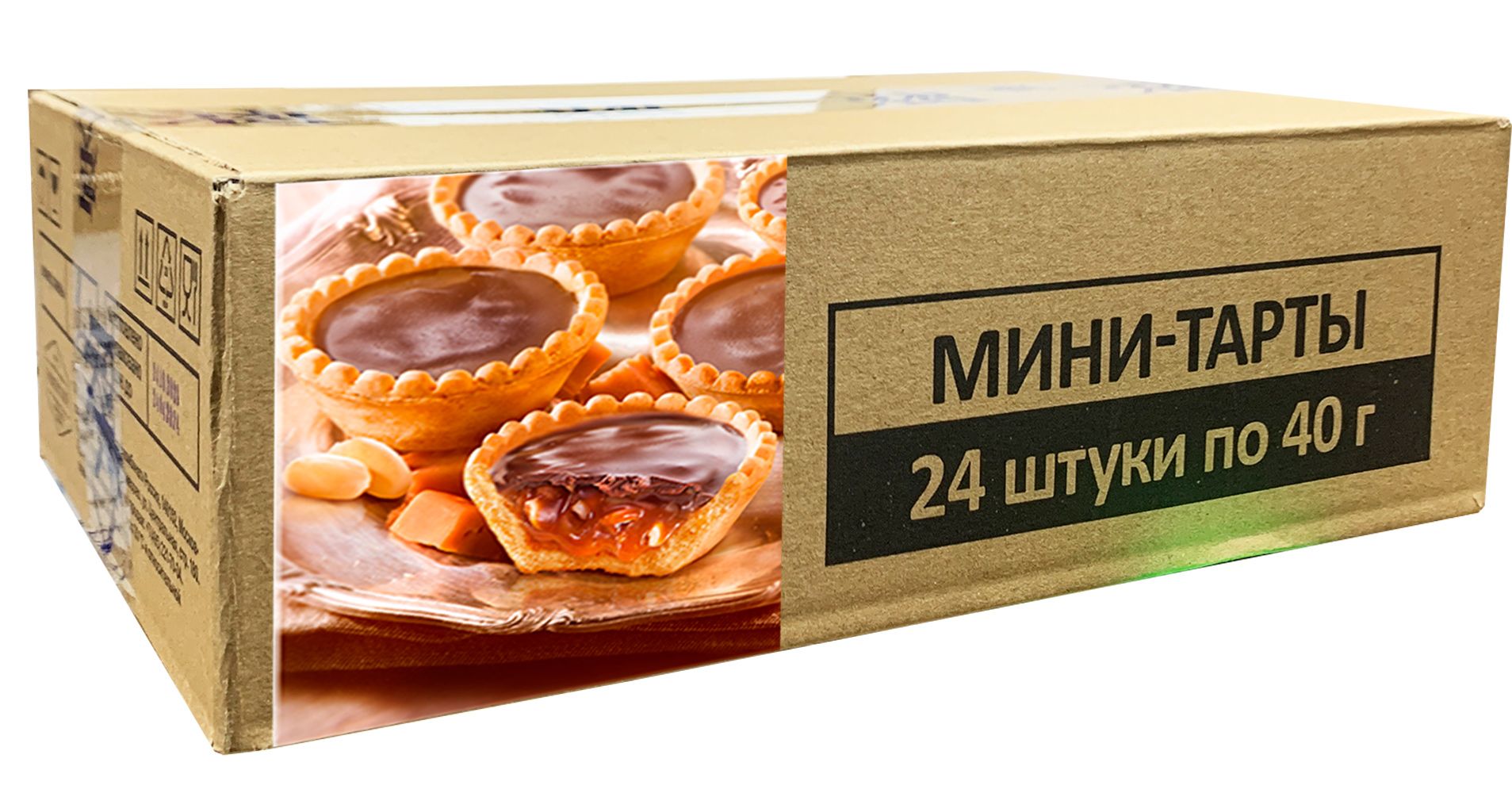 Мини-тартыскарамельно-арахисовойначинкойBakerHouse24штпо40г