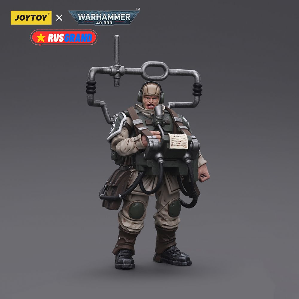 Подвижная фигурка JOYTOY Warhammer 40000 Astra Militarum Cadian Command  Squad Veteran with Master Vox - купить с доставкой по выгодным ценам в  интернет-магазине OZON (1354136695)