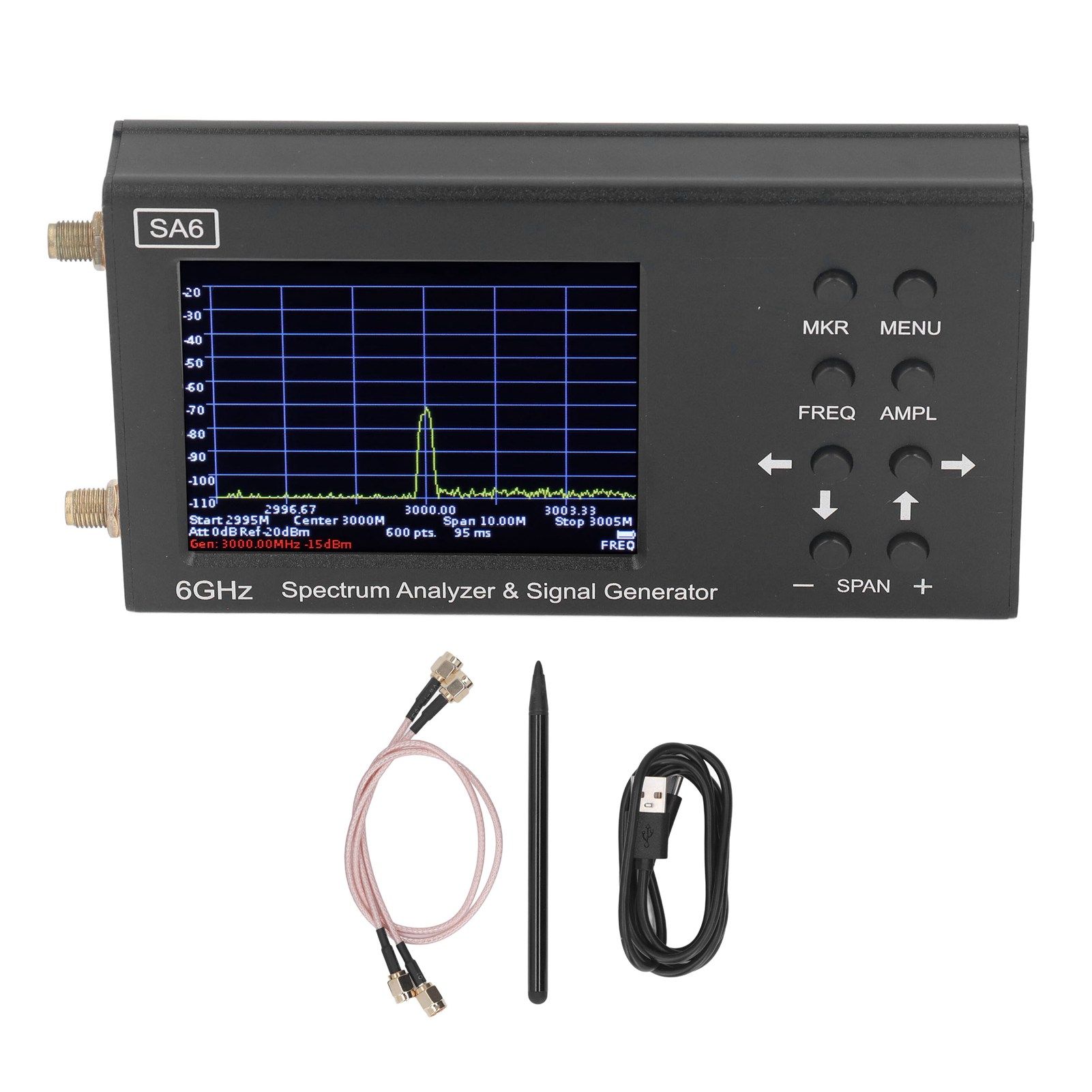 SA6 6G Портативный анализатор спектра WiFi 35 6200 МГц ...