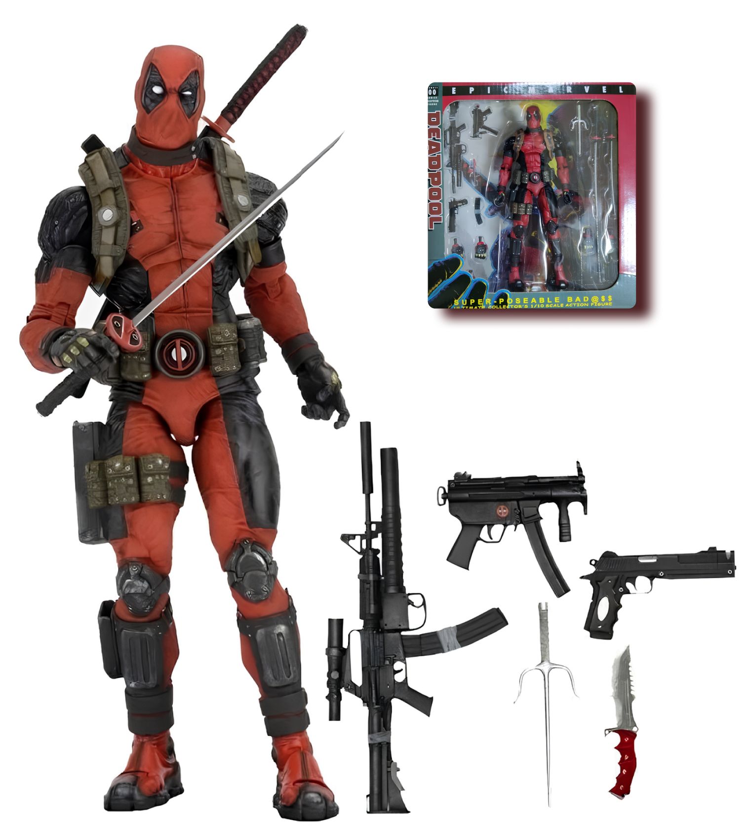 Фигурка Дэдпул / Deadpool (20см) - купить с доставкой по выгодным ценам в  интернет-магазине OZON (865194989)