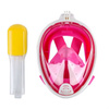 Полнолицевая маска для  снорклинга  с креплением для экшн-камеры (Розовая) - изображение