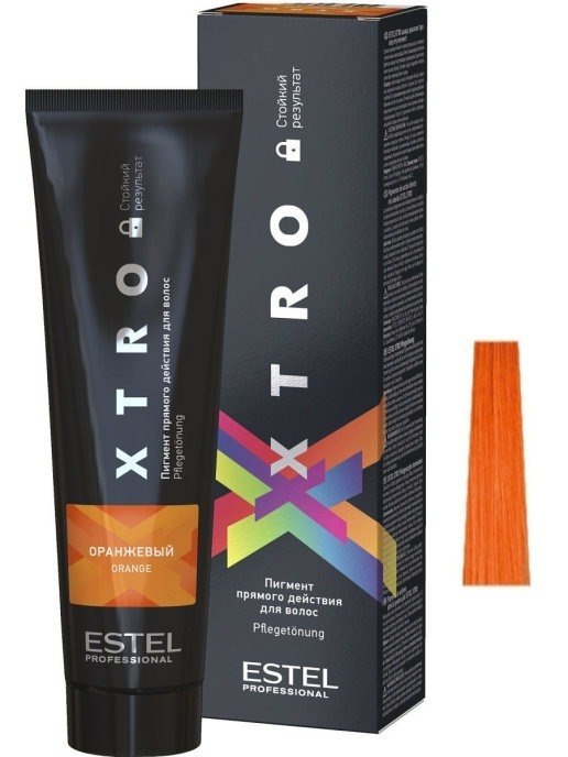 ESTEL PROFESSIONAL Пигмент XTRO прямого действия для окрашивания волос, оранжевый 100 мл  #1