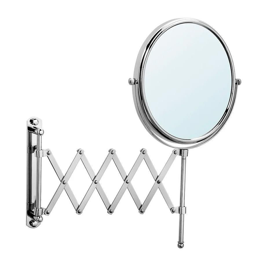 Зеркало настенное косметическое поворотное двухстороннее для ванной 6' (15,24см), двукратное увеличение #1