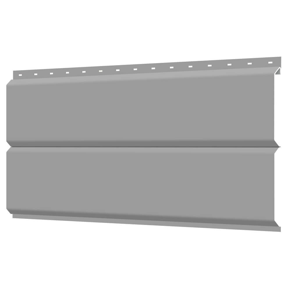Сайдинг металлический ЕВРО-БРУС под брус RAL 7004 Серый (уличный металлосайдинг ЭКОБРУС для отделки стен #1