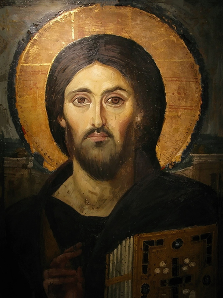 Икона Ручной Работы Христос Вседержитель Синайский #1