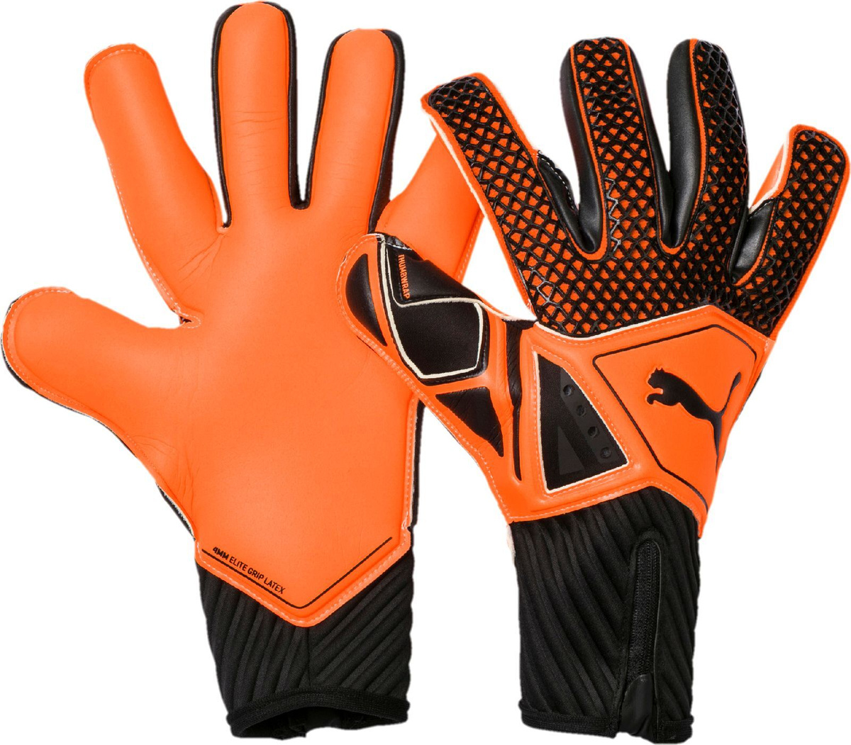 Вратарские перчатки Puma Future Grip 2.1, 04148201, черный, оранжевый ...
