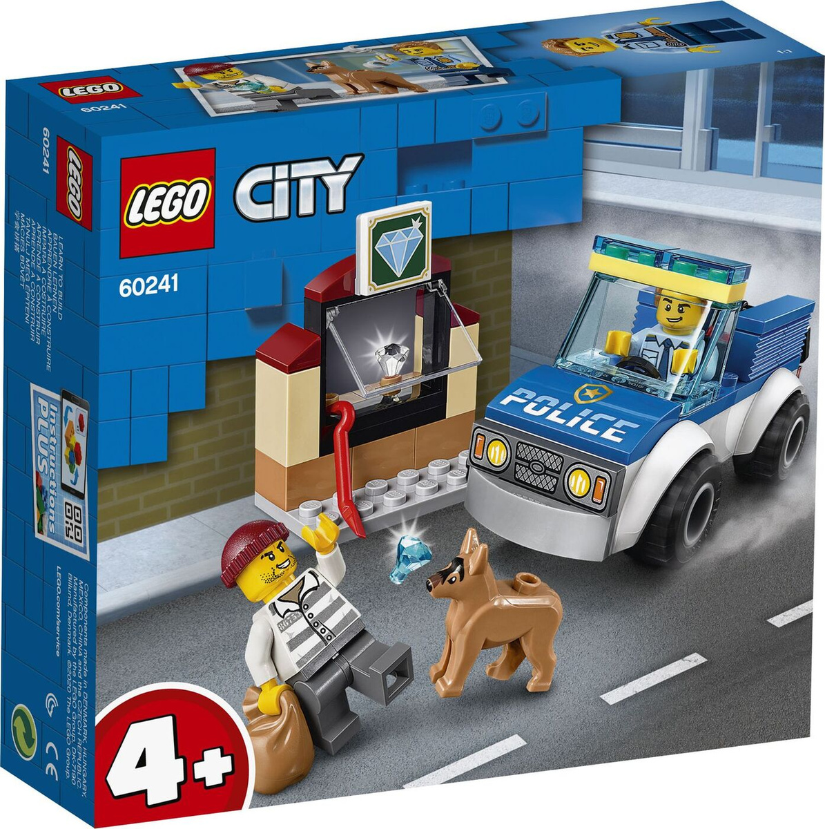 Конструктор lego city police 60241 полицейский отряд с собакой