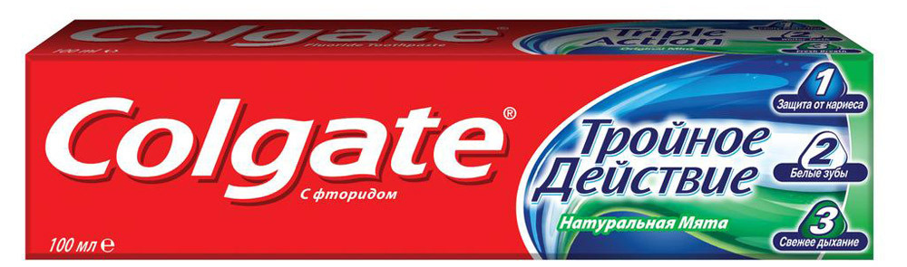 Зубная паста Colgate Тройное действие комплексная, 100 мл - купить по ...