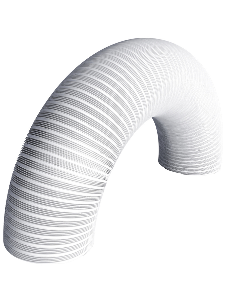 Воздуховод гибкий алюминиевый гофрированный с покрытием 12,5VA white, D ...