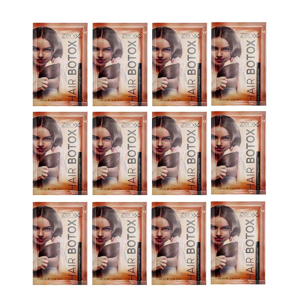 Ботокс для волос в саше Zenix Hair Botox Sachets 12 шт по 35мл — купить