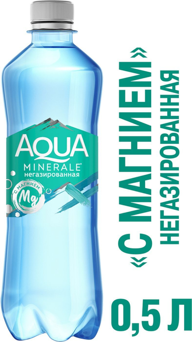Вода Aqua Minerale, с магнием, негазированная, 0,5 л — купить в ...