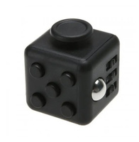 Игрушка антистресс Кубик Fidget Cube (Фиджет куб), черный, Развивающая игрушка, Подарок ребёнку. Спонсорские товары