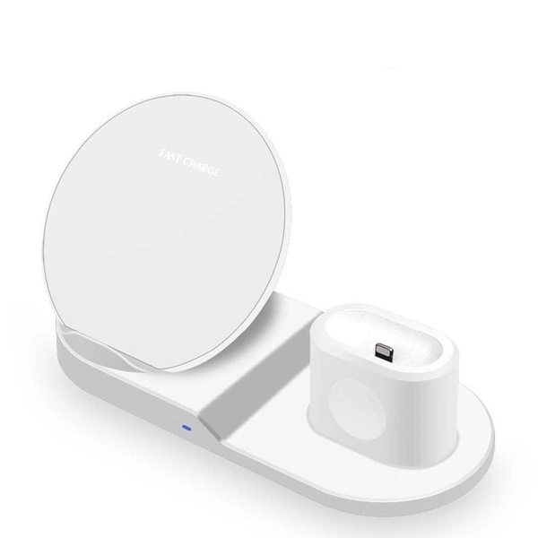 Беспроводная зарядная станция Fast Charge 3 в 1 / беспроводная зарядная ...