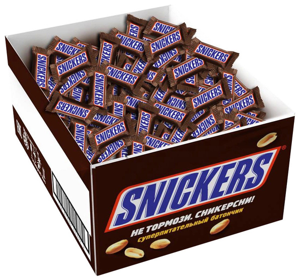 Шоколадные конфеты Snickers Minis, 7 кг - купить с доставкой по ...