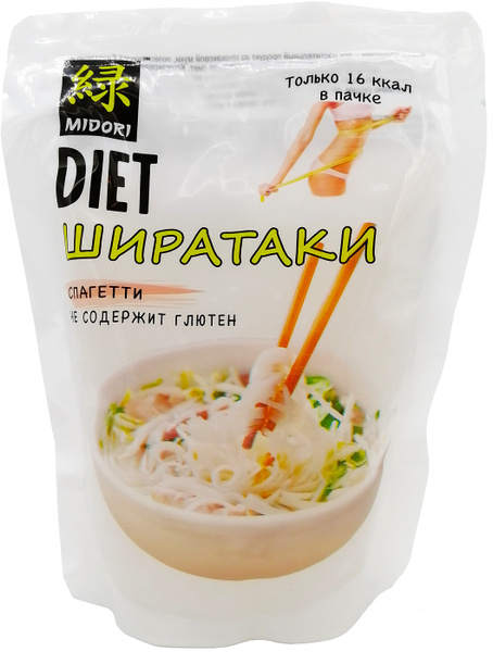 Лапша Ширатаки Midori спагетти, без глютена, 200 г - купить с доставкой ...