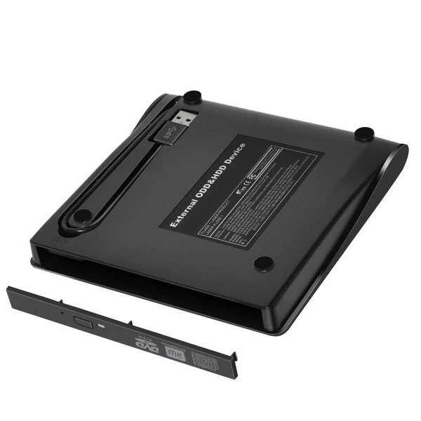 Внешний корпус CD/DVD USB 2.0 Optibay Orient 9,5 мм UHD9A2 черный ...