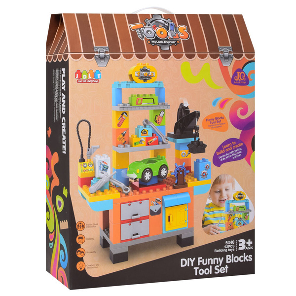 Конструктор Pituso Тележка с инструментами (61 эл.)/ детский ...