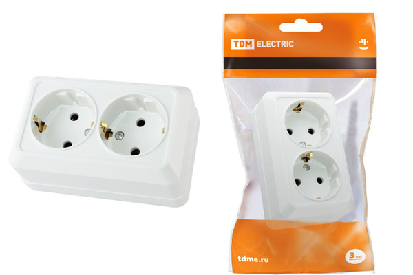 Розетка TDM Electric Ладога 2П+3 16A IP20 (SQ1801-0019) купить на OZON ...
