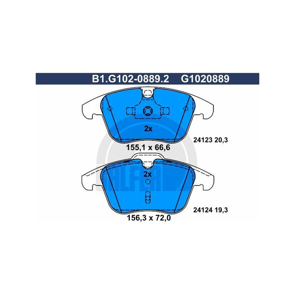 Колодки тормозные Galfer B1G10208892 - купить по низким ценам в ...