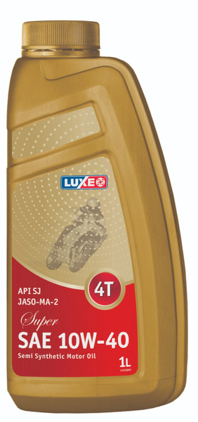 Масло моторное luxe SJ JASO MA-2 Super 4T 10W-40 Полусинтетическое 1 л ...