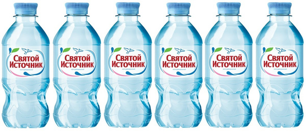 Вода негазированная питьевая "Святой источник", 0,33 л, пластиковая ...
