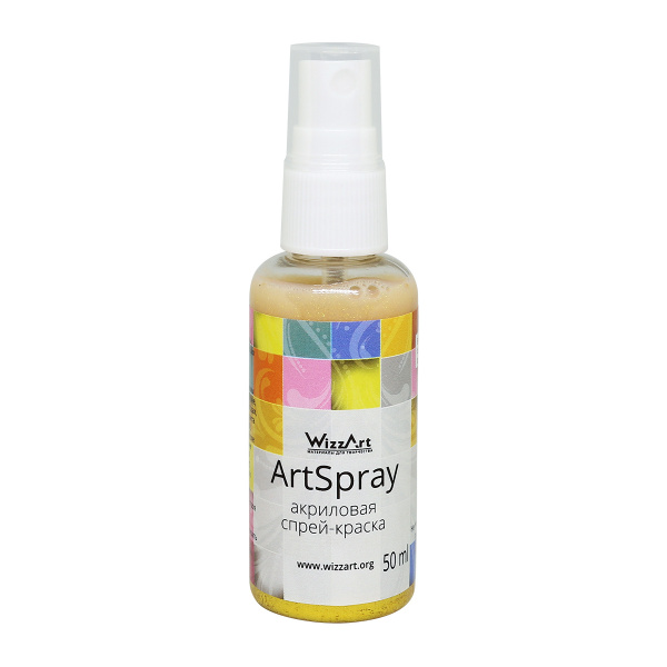 Акриловая краска спрей ArtSpray Wizzart 50 мл, для ткани, дерева ...
