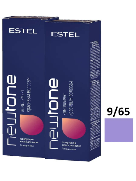 ESTEL PROFESSIONAL Маска для тонирования волос NEWTONE 9/65 блондин ...