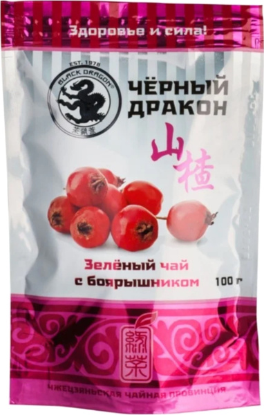 Чай зеленый Black dragon с боярышником 100 г - купить с доставкой по ...