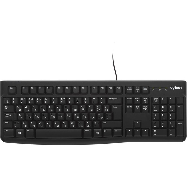 Logitech Клавиатура Logitech K120 for Business USB Black 920-002522 ...