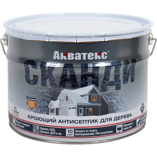 Краска Акватекс Сканди 9 л. Цвет Фьорд - купить в интернет-магазине ...