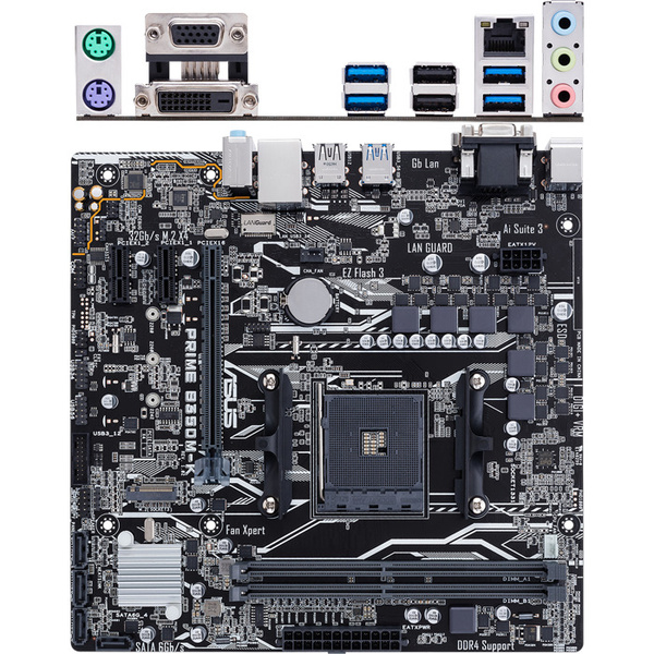 Материнская плата ASUS Prime B350M-K купить по низкой цене с доставкой ...